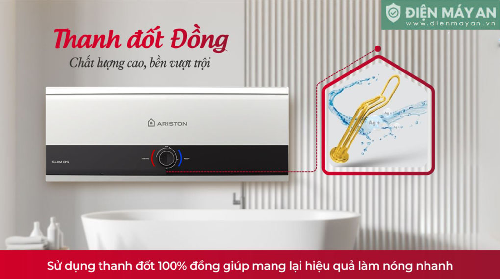 Bình nóng lạnh Ariston 20 lít SLIM3 20RS AG+ VN